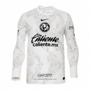 Camiseta America Portero 2024-2025 Manga Larga Blanco