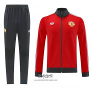 Chandal de Chaqueta del Manchester United 2024-2025 Rojo