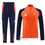 Chandal de Chaqueta del Manchester United 2024-2025 Naranja