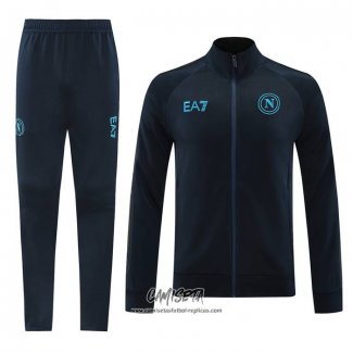 Chandal de Chaqueta del Napoli 2024-2025 Azul