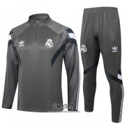 Chandal de Sudadera del Real Madrid 2024-2025 Nino Gris