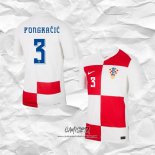 Primera Camiseta Croacia Jugador Pongracic 2024