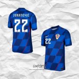 Segunda Camiseta Croacia Jugador Juranovic 2024
