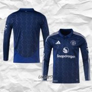 Segunda Camiseta Manchester United 2024-2025 Manga Larga