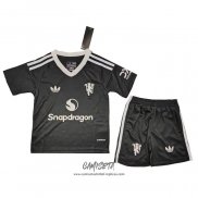 Camiseta Manchester United Portero 2024-2025 Nino Negro