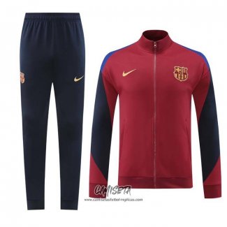 Chandal de Chaqueta del Barcelona 2024-2025 Rojo