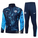 Chandal de Chaqueta del Chelsea 2024-2025 Nino Azul Oscuro