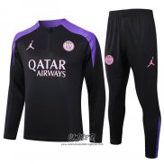 Chandal de Sudadera del Paris Saint-Germain Jordan 2024-2025 Negro