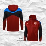 Chaqueta con Capucha del Barcelona 2024-2025 Rojo