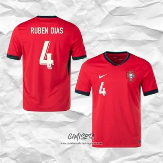 Primera Camiseta Portugal Jugador Ruben Dias 2024