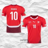 Primera Camiseta Suiza Jugador Xhaka 2024-2025
