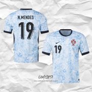 Segunda Camiseta Portugal Jugador N.Mendes 2024