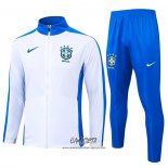 Chandal de Chaqueta del Brasil 2024-2025 Blanco