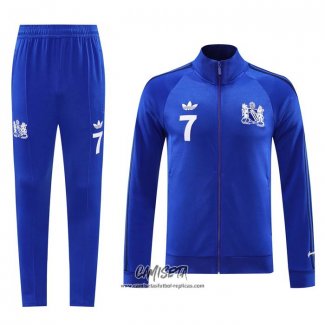 Chandal de Chaqueta del Manchester United 2024-2025 Azul