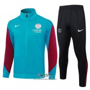 Chandal de Chaqueta del Paris Saint-Germain 2024-2025 Azul