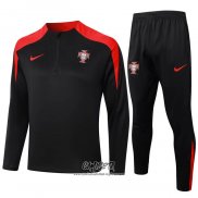 Chandal de Sudadera del Portugal 2024-2025 Negro