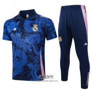 Conjunto Polo del Real Madrid Dragon 2024-2025 Azul