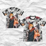 Camiseta Japon Anime 2025-2026 Blanco Negro Tailandia