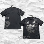 Camiseta Real Madrid Dragon 2024 Negro Tailandia