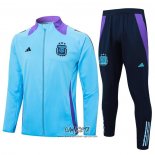 Chandal de Chaqueta del Argentina 2024-2025 Nino Azul Claro