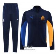 Chandal de Chaqueta del Olympique Marsella 2024-2025 Azul