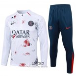 Chandal de Sudadera del Paris Saint-Germain 2024-2025 Nino Blanco