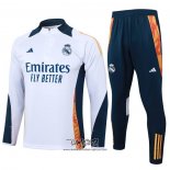 Chandal de Sudadera del Real Madrid 2024-2025 Blanco