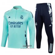 Chandal de Sudadera del Real Madrid 2024-2025 Nino Verde