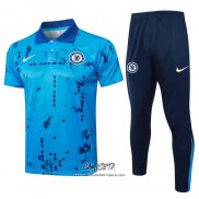 Conjunto Polo del Chelsea 2024-2025 Azul