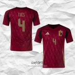 Primera Camiseta Belgica Jugador Faes 2024