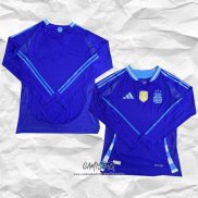 Segunda Camiseta Argentina 2024 Manga Larga (2XL-4XL)