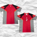 Camiseta Pre Partido del River 2024 Gris Rojo