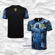 Camiseta de Entrenamiento Brasil Jesus 2024-2025 Azul