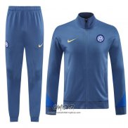 Chandal de Chaqueta del Inter Milan 2024-2025 Azul