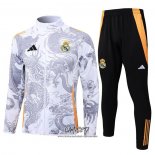 Chandal de Chaqueta del Real Madrid Dragon 2024-2025 Nino Blanco