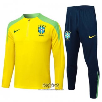 Chandal de Sudadera del Brasil 2024-2025 Amarillo