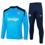 Chandal de Sudadera del Chelsea 2024-2025 Nino Azul