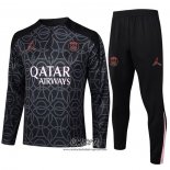 Chandal de Sudadera del Paris Saint-Germain Jordan 2024-2025 Nino Negro