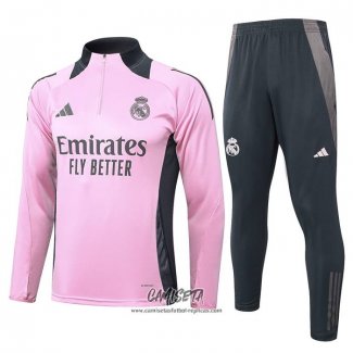 Chandal de Sudadera del Real Madrid 2024-2025 Rosa