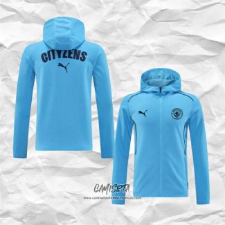 Chaqueta con Capucha del Manchester City 2024-2025 Azul