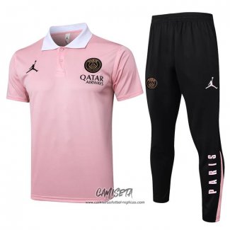 Conjunto Polo del Paris Saint-Germain Jordan 2024-2025 Rosa