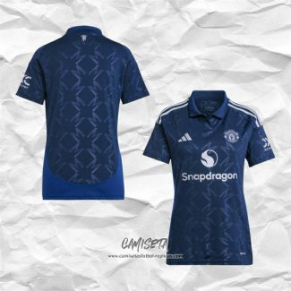 Segunda Camiseta Manchester United 2024-2025 Mujer