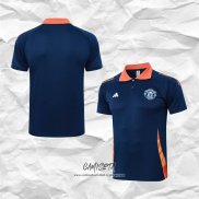 Camiseta Polo del Manchester United 2024-2025 Azul