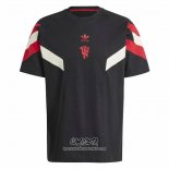 Camiseta Pre Partido del Manchester United 2024 Negro