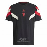 Camiseta Pre Partido del Manchester United 2024 Negro