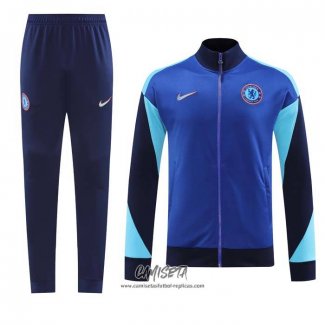 Chandal de Chaqueta del Chelsea 2024-2025 Azul