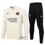 Chandal de Sudadera del Paris Saint-Germain Jordan 2024-2025 Nino Amarillo