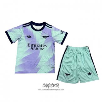 Tercera Camiseta Arsenal 2024-2025 Nino