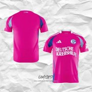 Camiseta Schalke 04 Portero Pink October 2024-2025 Tailandia