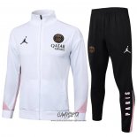 Chandal de Chaqueta del Paris Saint-Germain Jordan 2024-2025 Blanco